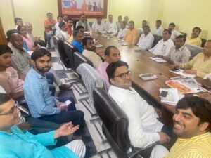विजय भाटी ने की बैठक, बनाई रणनीति
