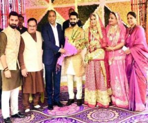 जेपी नड्डा के परिवार में शादी का जश्न