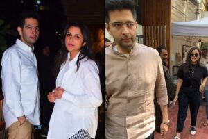 राघव चड्ढा और परिणीति चोपड़ा।