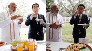 भारतीय व्यंजनों का लिया स्वाद दिल्ली में प्रधानमंत्री मोदी और जापान के प्रधानमंत्री किशिदा की दिखी बॉन्डिंग